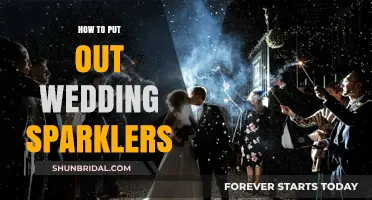 Extinguishing Wedding Sparklers: Quick and Safe Methods