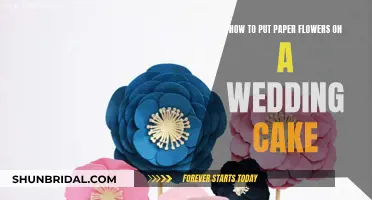 Paper Flowers: A Wedding Cake's Blooming Delight