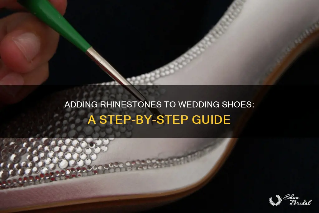 how to put rhinestones on wedding shoes