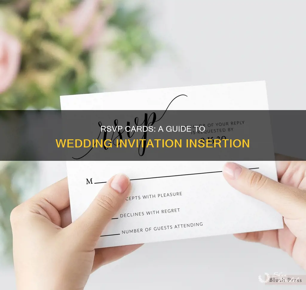 how to put rsvp card in wedding invitation