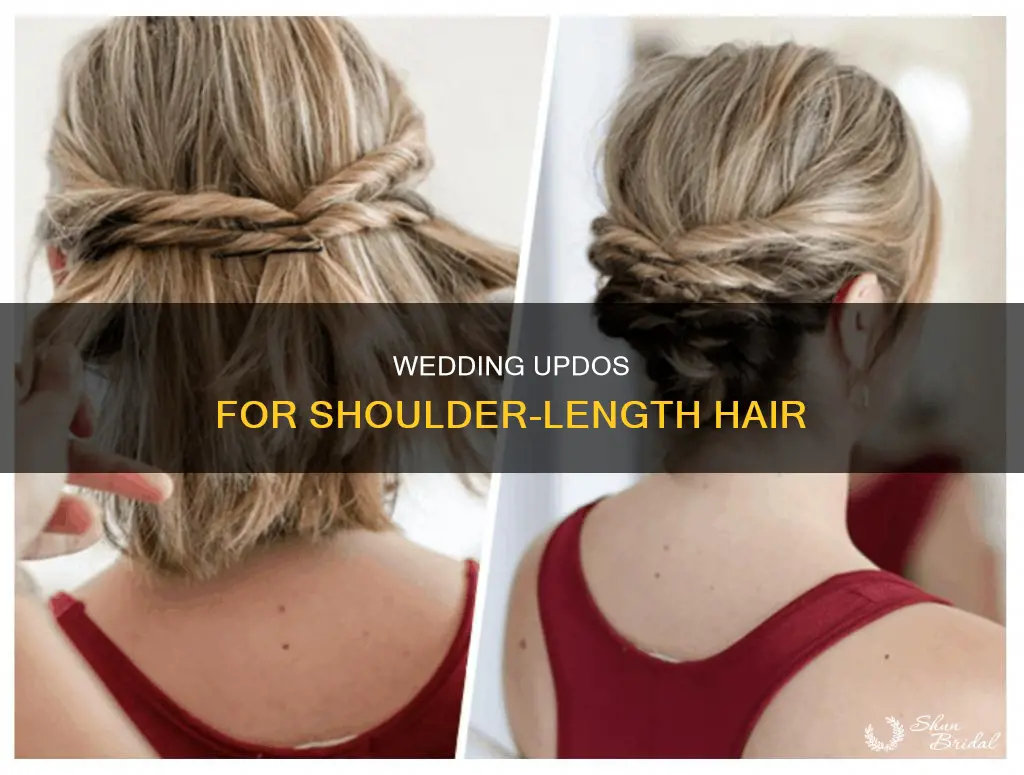 how to put shoulder length hair up for a wedding