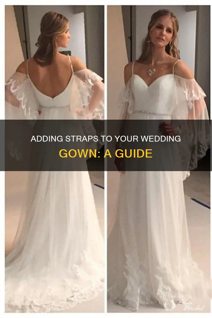 how to put straps on a strapless wedding dress