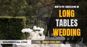 Elegant Tablecloth Placement: A Guide to Long Table Wedding Decor