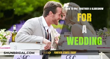 Creating a Wedding Slideshow: A Guide to Selecting and Organizing Photos