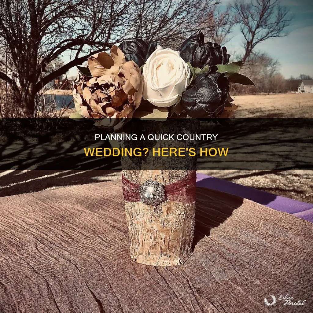 how to put together a small country wedding quick