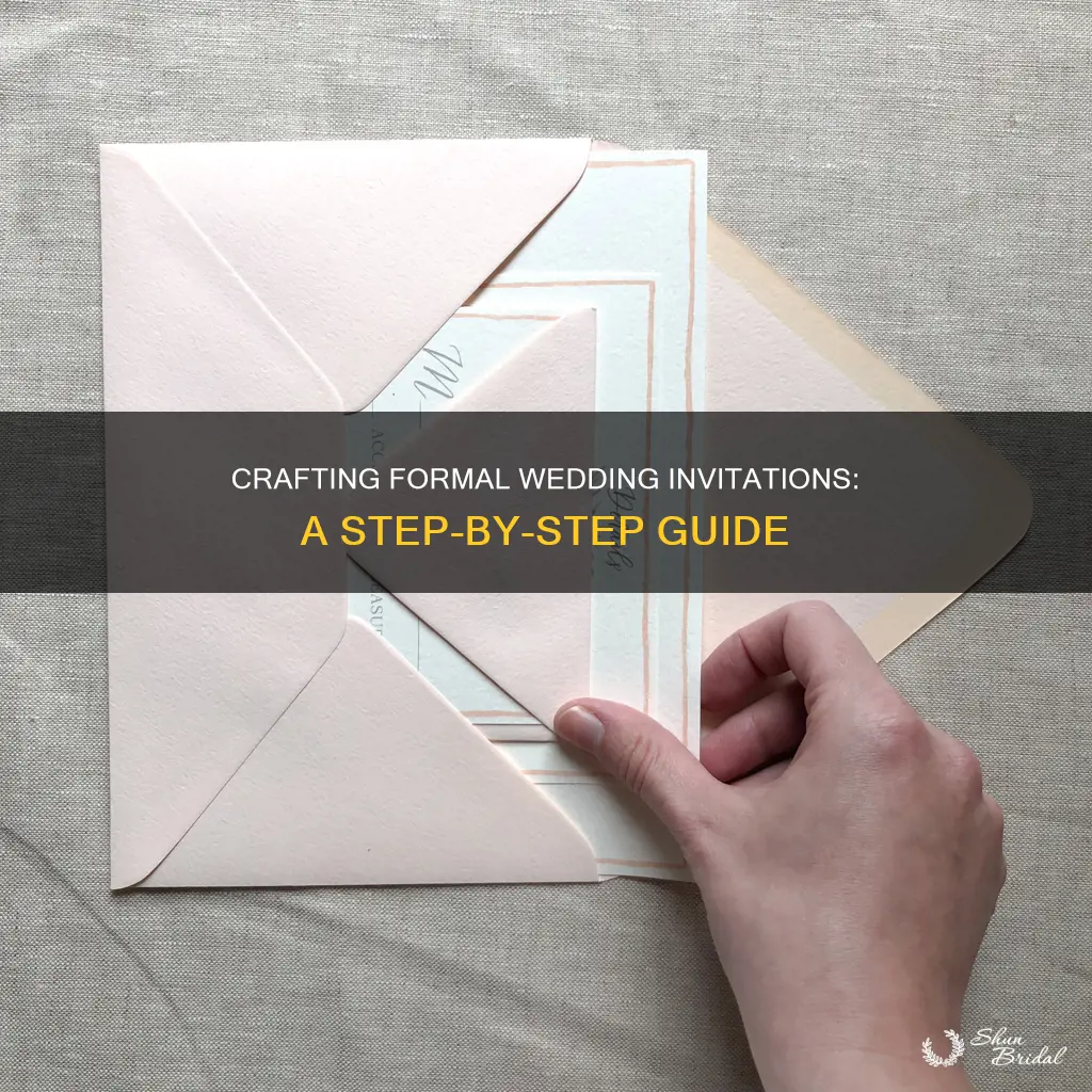 how to put together formal wedding invitations