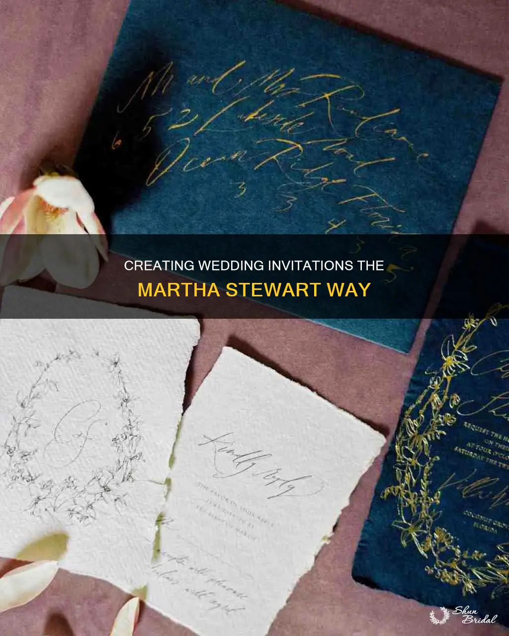 how to put together wedding invitations martha stewart