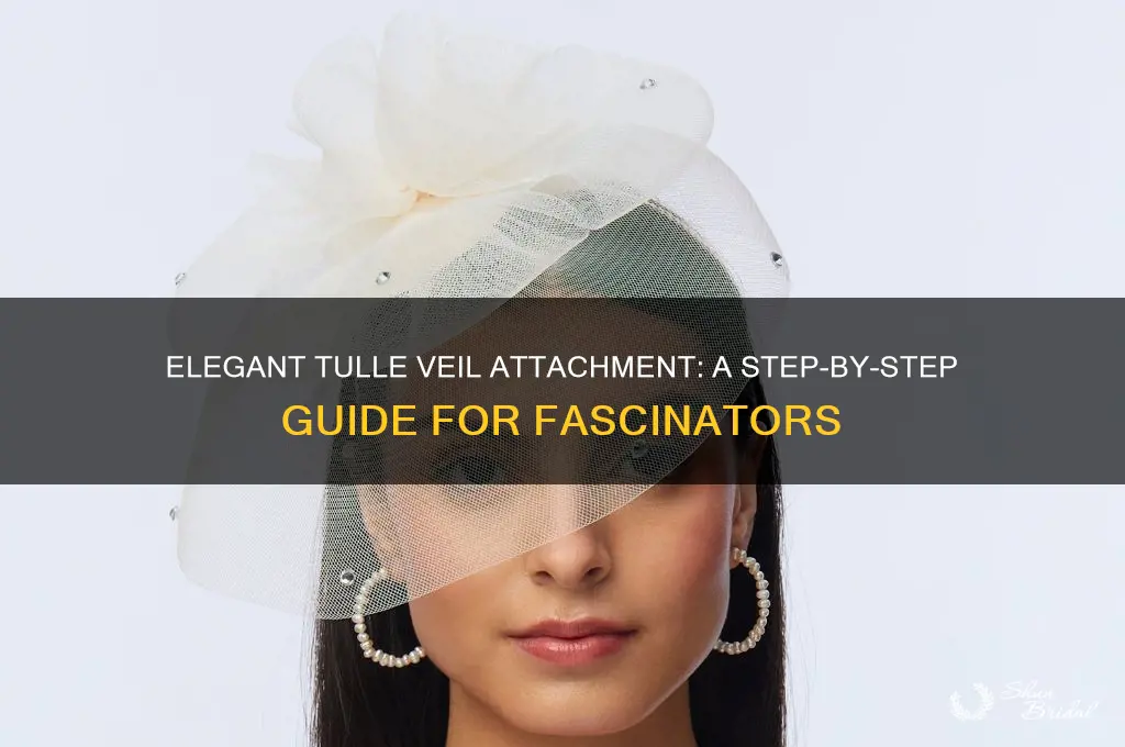 how to put tulle veil on a fascinator