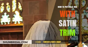 Elegant DIY: Attaching Tulle Veil with Satin Trim Step-by-Step