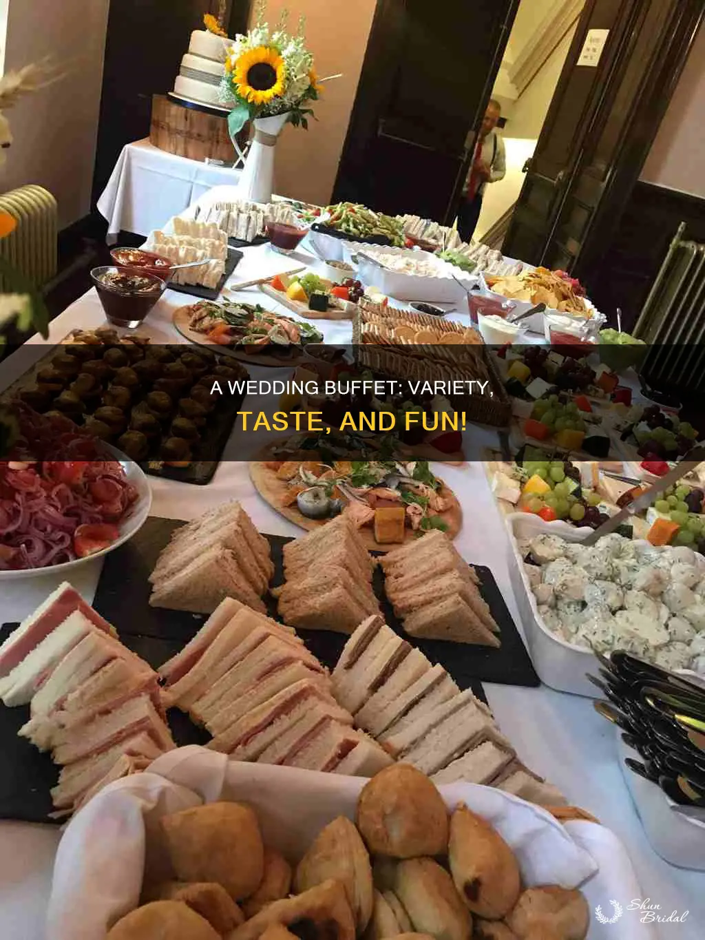 how to put variety buffet in a wedding