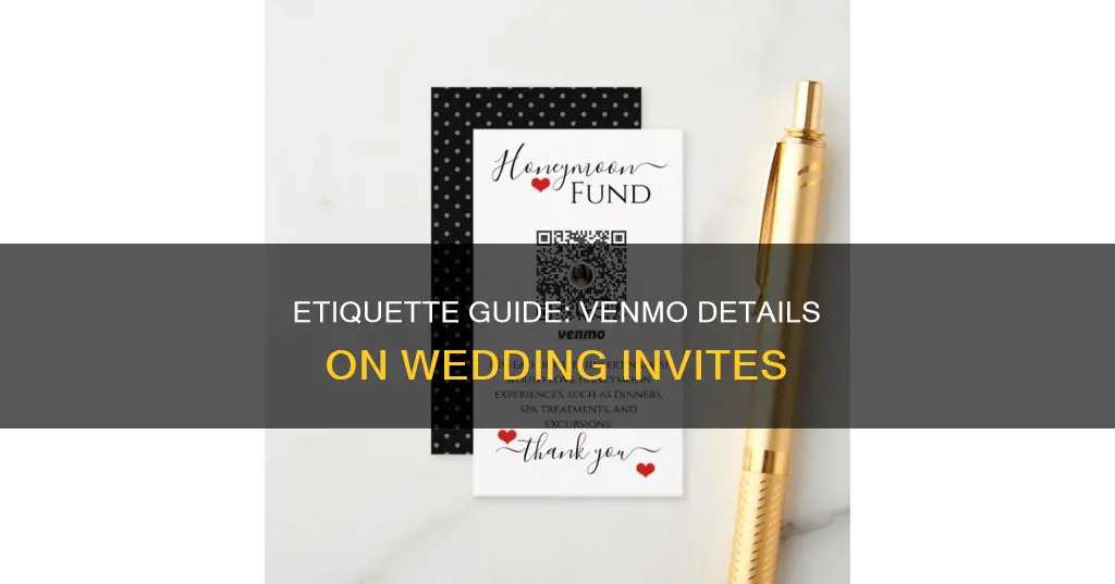 how to put venmo on wedding invitation