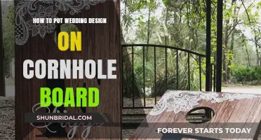 Customizing Your Cornhole Board with a Wedding Design