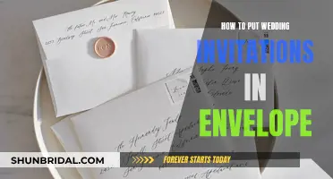 The Art of Placing Wedding Invites in Envelopes