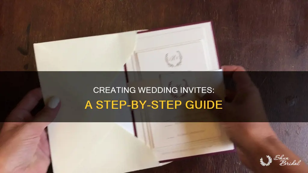 how to put wedding invites together