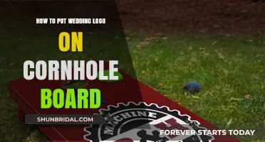 Customizing Your Cornhole Board with a Wedding Logo