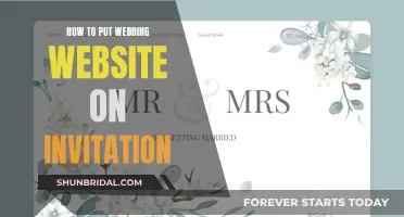 Wedding Website on Invitation: A Guide to Adding Yours