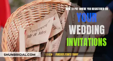 Wedding Invitation Etiquette: Where You're Registered