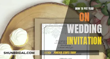 The Perfect Way to Display the Year on Wedding Invitations