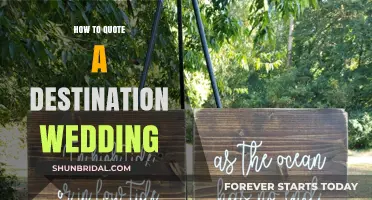 Destination Wedding Quotes: A Comprehensive Guide to Planning and Budgeting