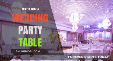 Elevate Your Wedding Reception: Creative Tips for Raising Party Tables