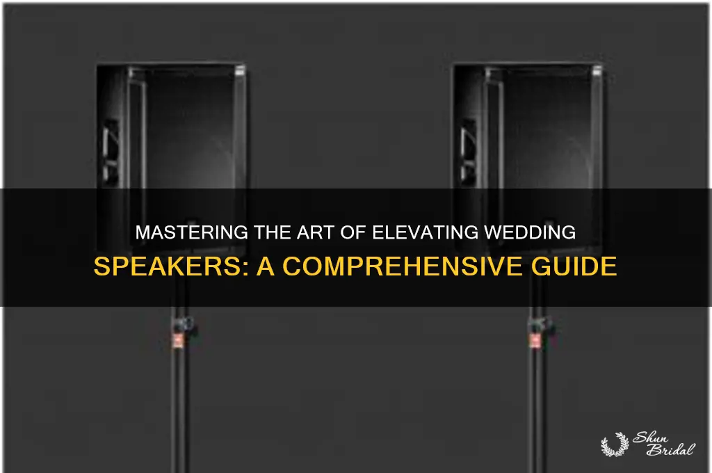 how to raise speaker wedding