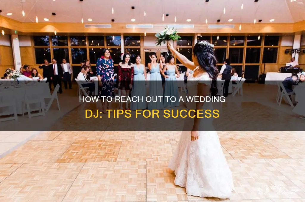 how to reach out to a wedding dj