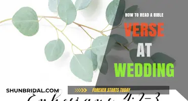 Reading Bible Verses at Weddings: A Guide to Choosing and Delivering