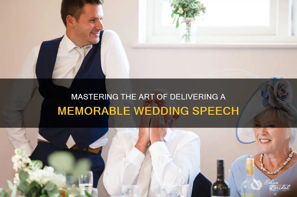 how to read a wedding speech