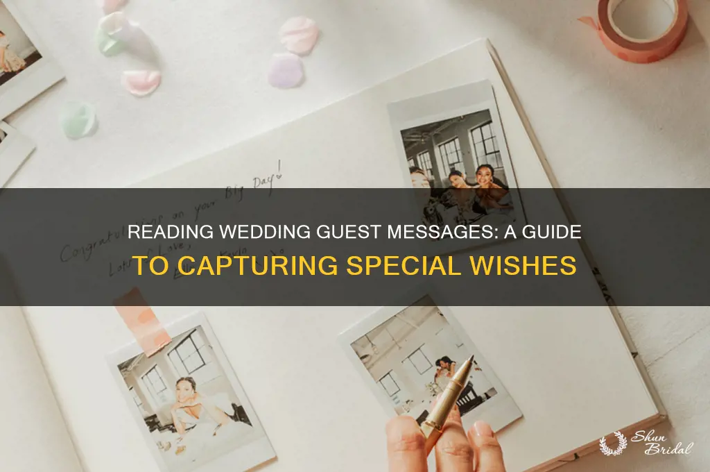 how to read messages from guest wedding spot