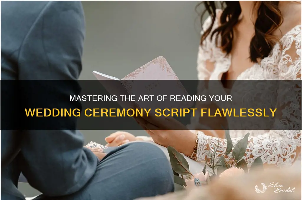 how to read the wedding ceremony script
