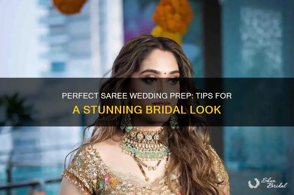 how to ready for wedding in saree