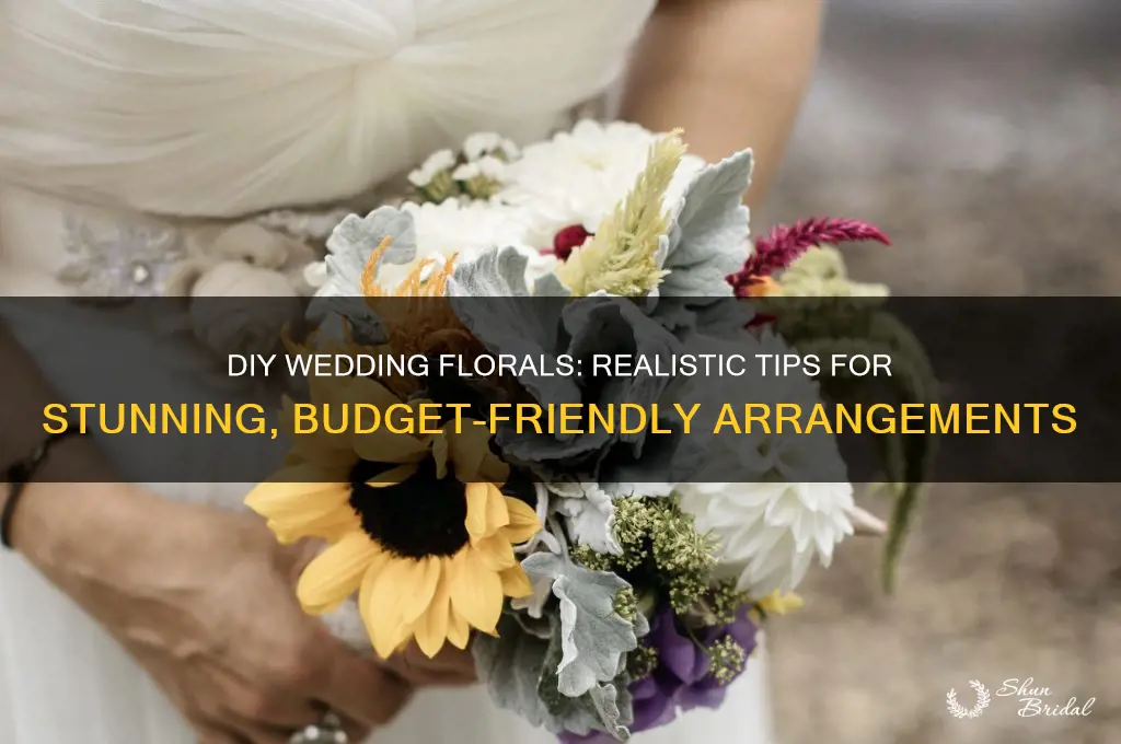 how to realistically diy your wedding florals