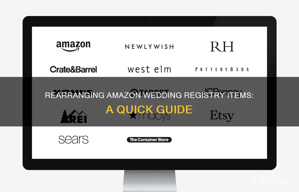 how to rearrange items on amazon wedding registry