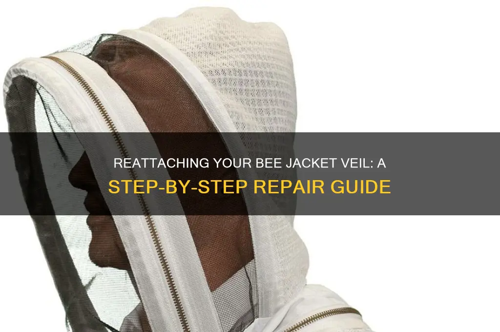 how to reattach veil on bee jacket