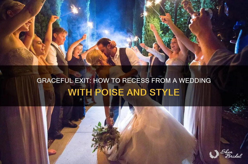 how to recess from a wedding