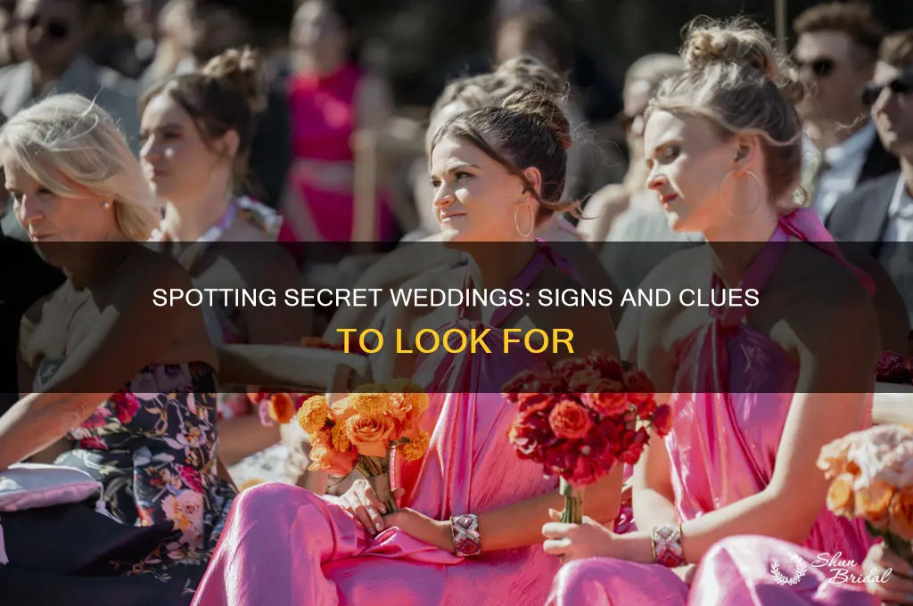 how to recognize a secret wedding