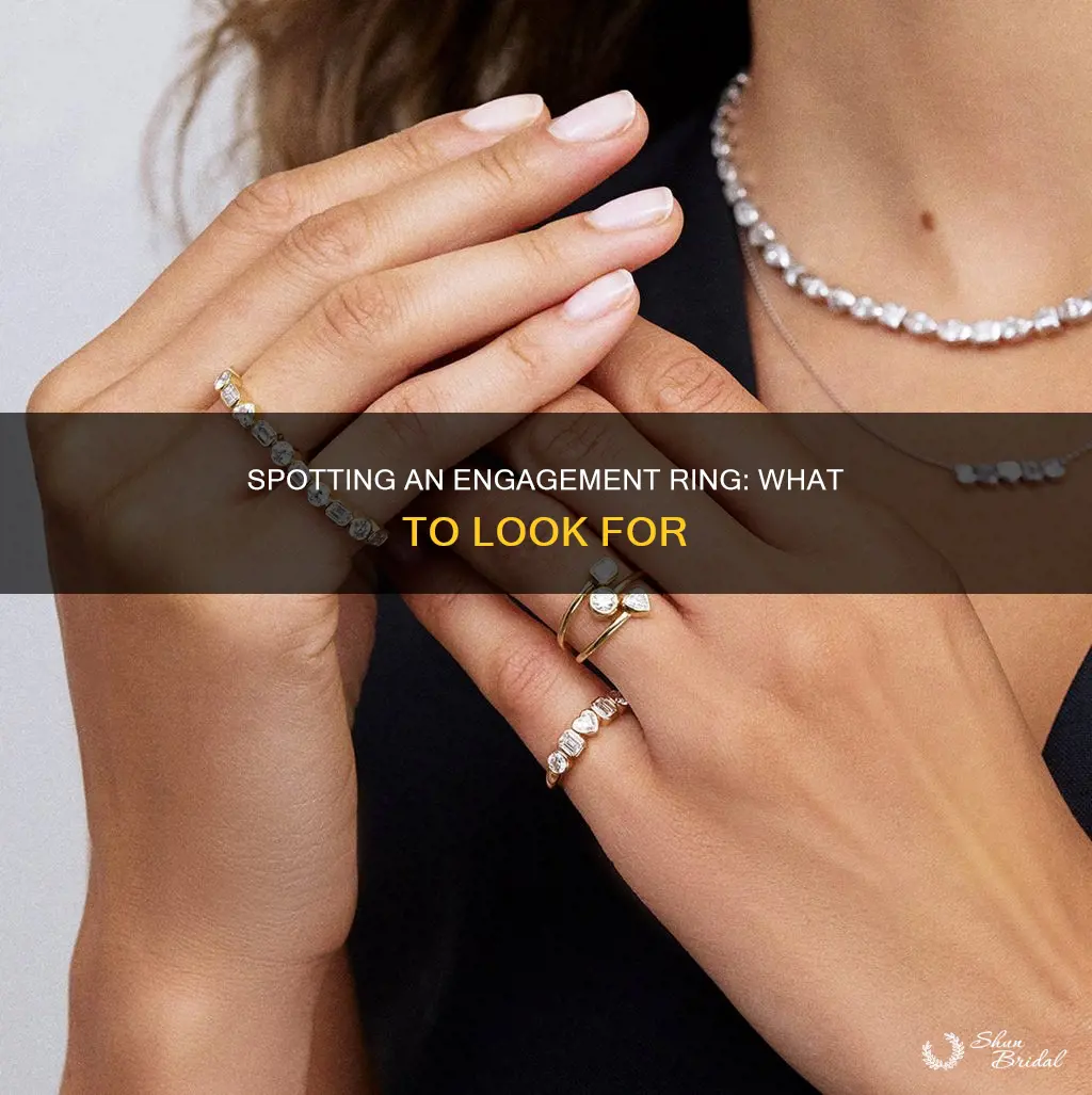 how to recognize an engagement or wedding ring