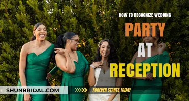 Recognizing Your Wedding Party at the Reception