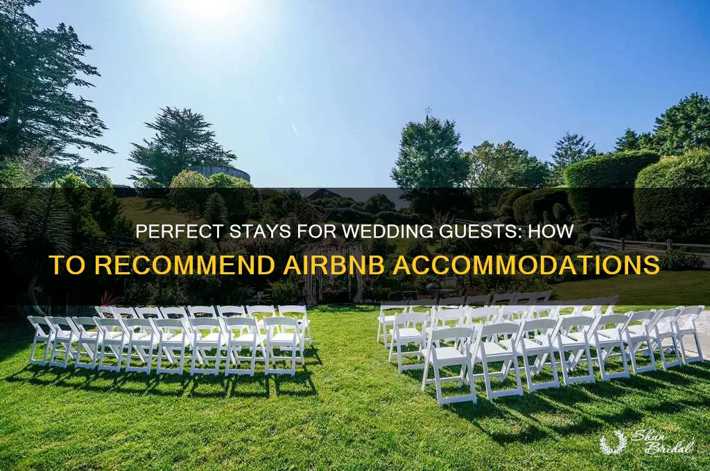 how to recommend airbnb to wedding guess
