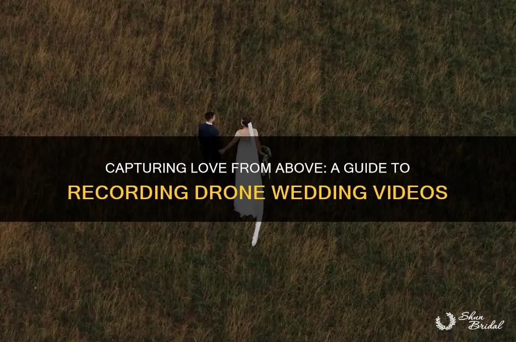how to record a drone wedding