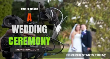 Capturing Love: Essential Tips for Recording a Wedding Ceremony