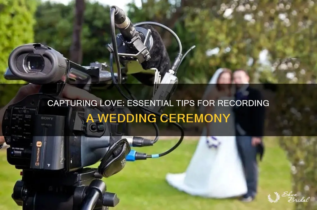 how to record a wedding ceremony