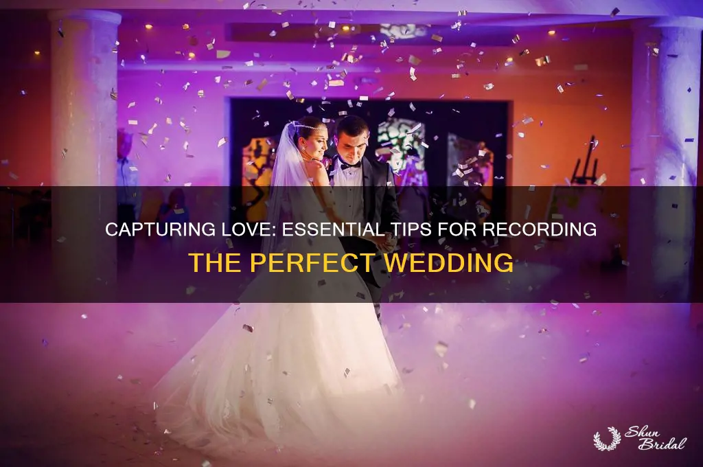 how to record a wedding