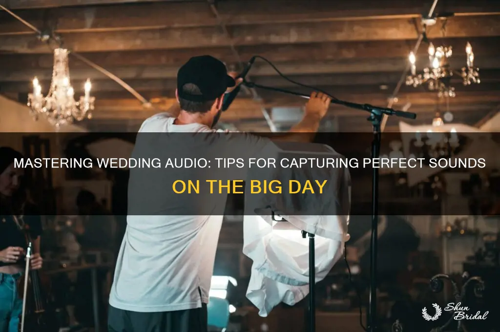 how to record audio at a wedding