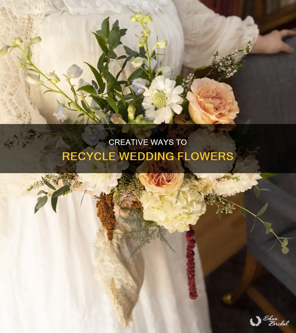 how to recycle wedding flowers