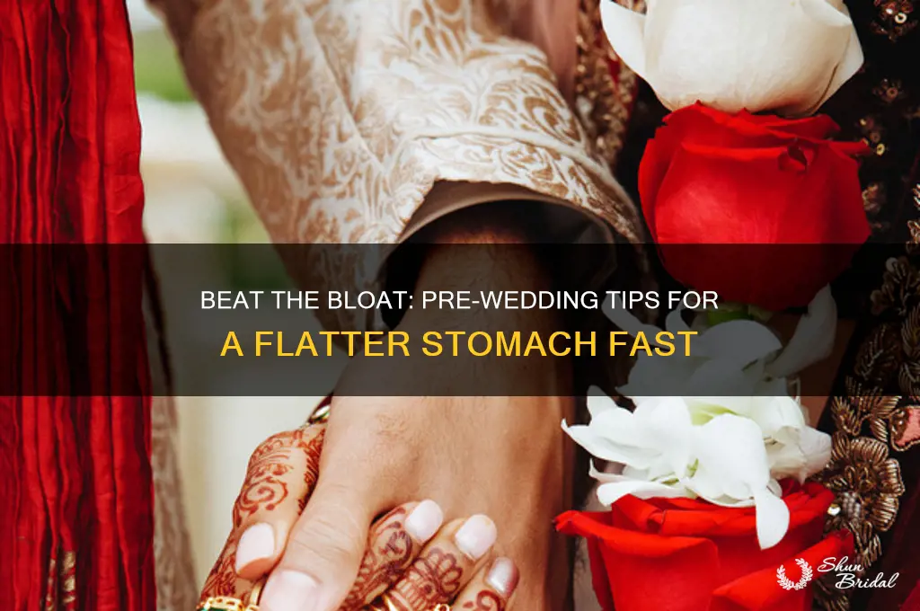 how to reduce bloat before wedding