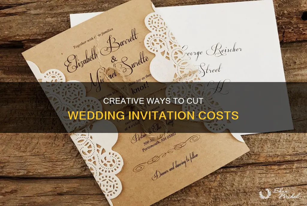 how to reduce costs of wedding invitations