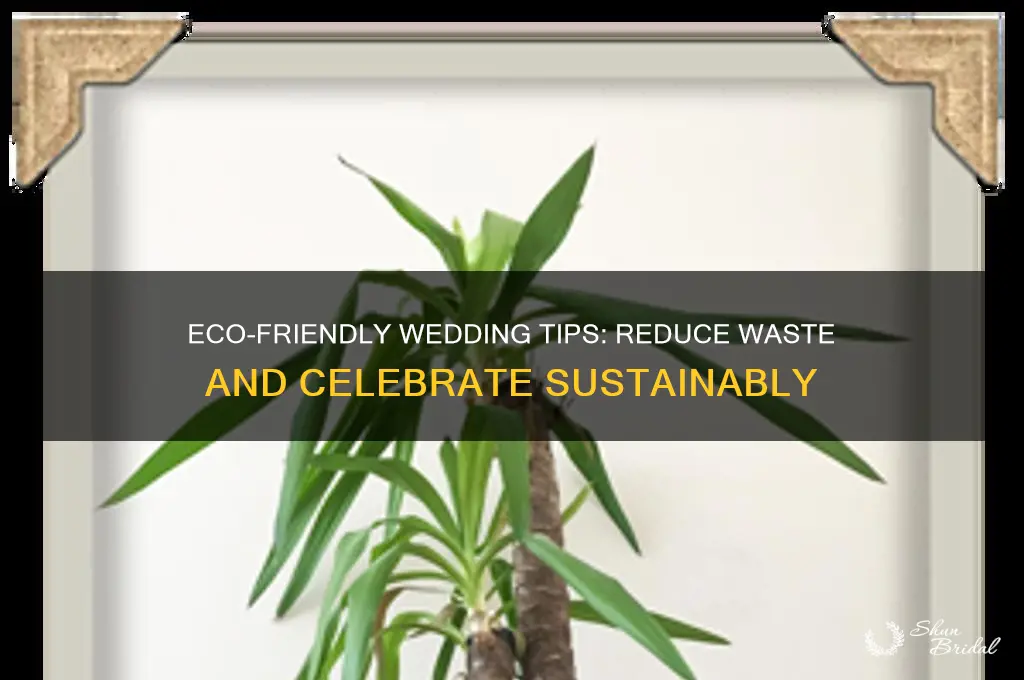 how to reduce waste at a wedding