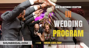 The Wedding Reception: A Guide to Referencing in Your Program