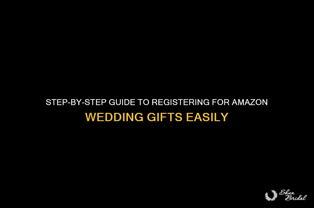 how to register for amazin wedding